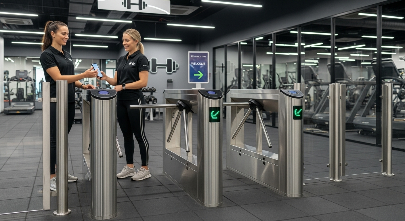 2- Gym Entrance Turnstile Supplier1